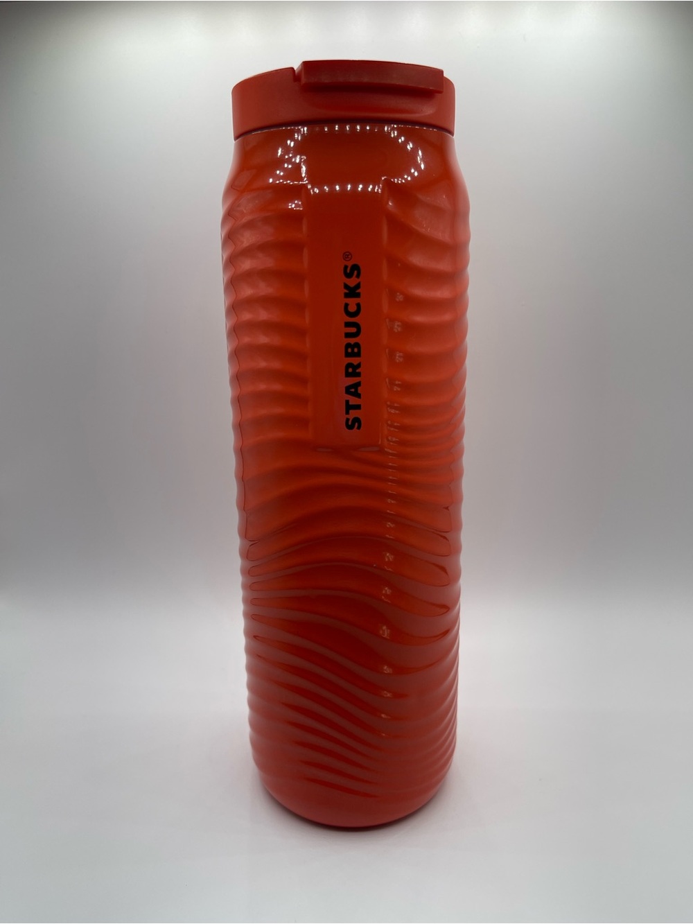 Starbucks Orange Textured Travel Bottle